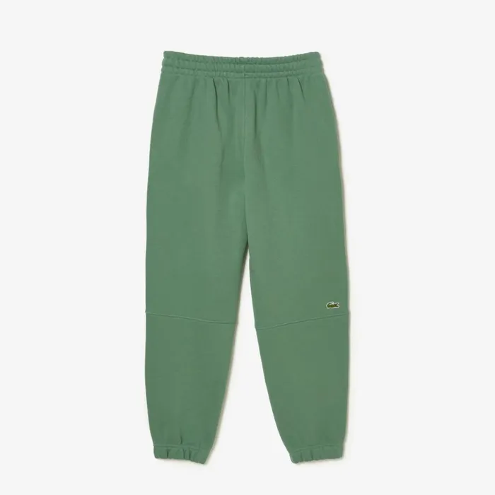 Sweatpants and Trousers MenWomen Lacoste Unisex Organic Cotton Fleece Sweatpants Khaki Green Kx5