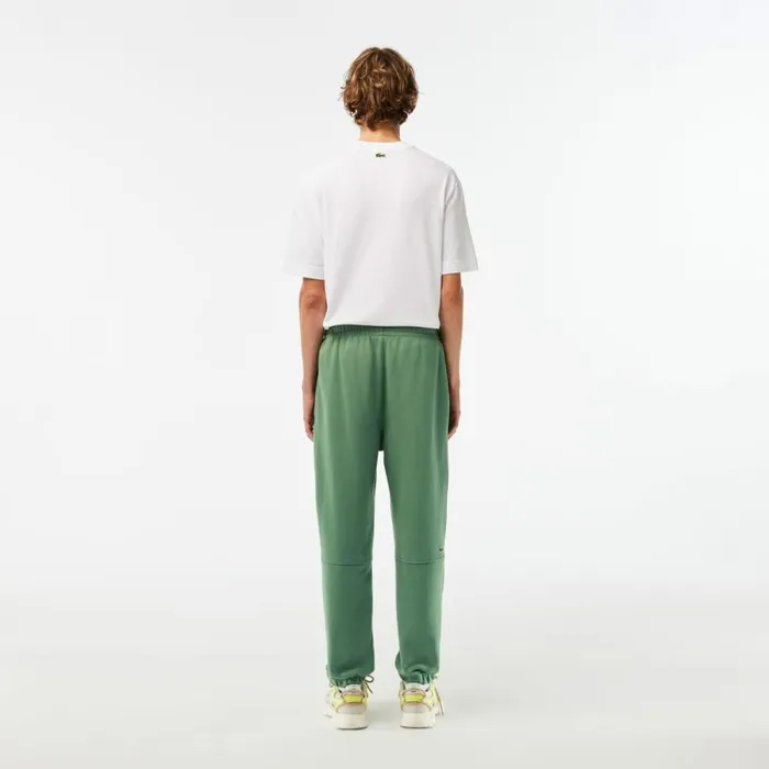 Sweatpants and Trousers MenWomen Lacoste Unisex Organic Cotton Fleece Sweatpants Khaki Green Kx5