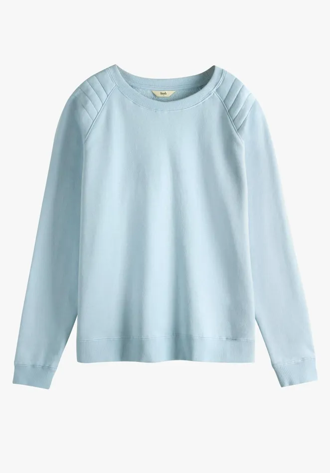 Sweatshirts and Hoodies Women Hush Biker Detail Sweatshirt Soft Blue