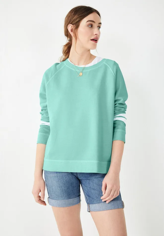 Sweatshirts and Hoodies Women Hush Cosima Relaxed Sweatshirt Aqua Blue