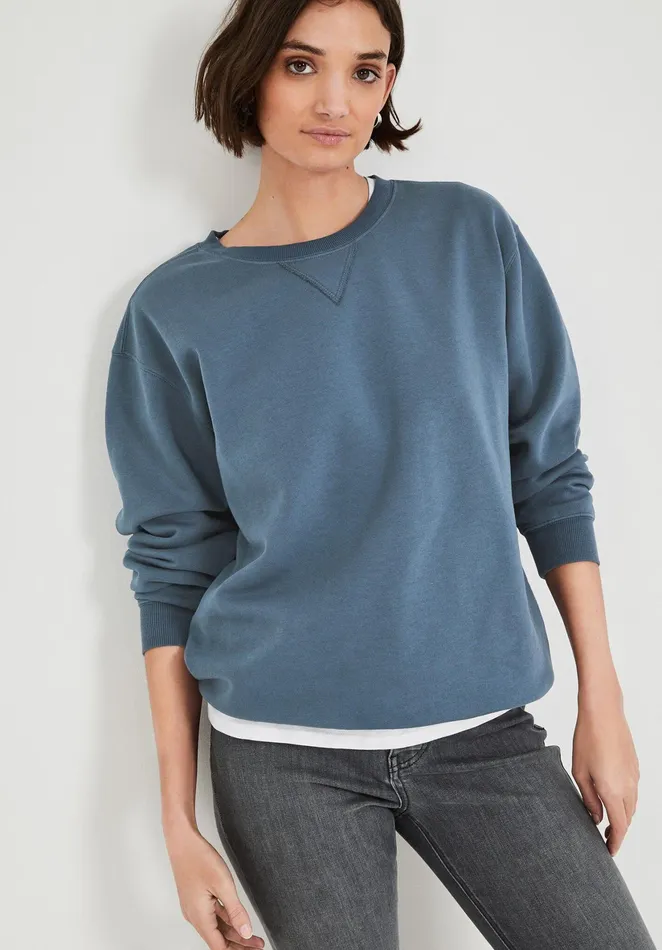 Sweatshirts and Hoodies Women Hush Danny Oversized Sweatshirt Blue Sapphire
