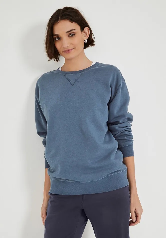 Sweatshirts and Hoodies Women Hush Danny Oversized Sweatshirt Blue Sapphire