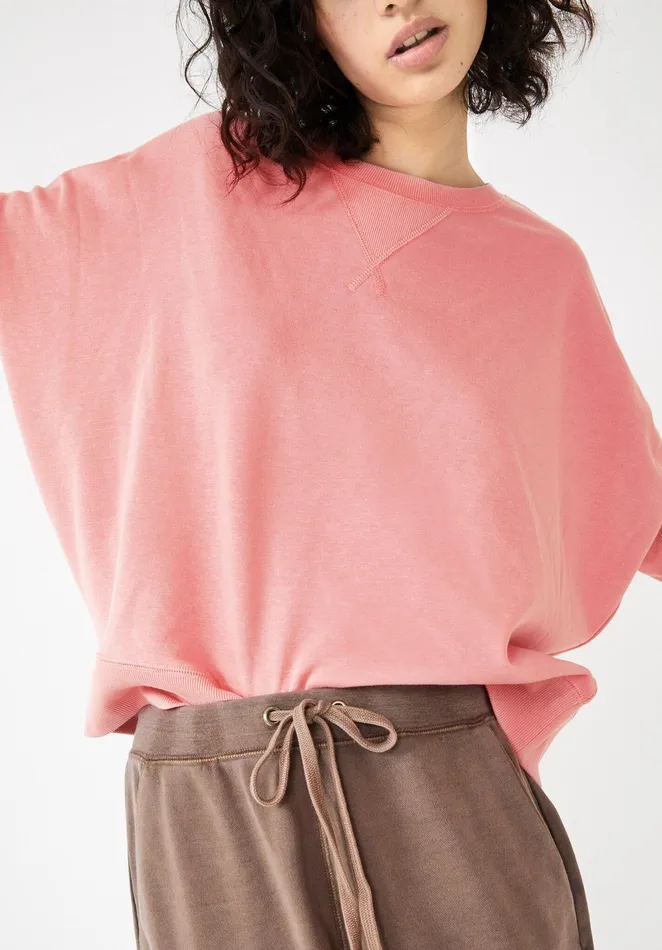 Sweatshirts and Hoodies Women Hush Dolman Sloppy Joe Muted Pink