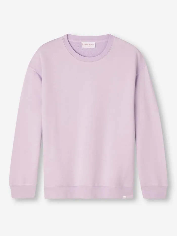 Sweatshirts Women Derek Rose Sweatshirt Quinn Cotton Modal Lilac