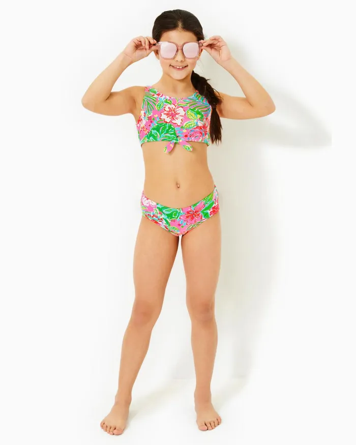 Swim Girls Lilly Pulitzer UPF 50 Girls Devonta Bikini Set Multi Journey To The Jungle Swim Girls Lilly Pulitzer UPF 50 Girls Devonta Bikini Set Multi Journey To The Jungle