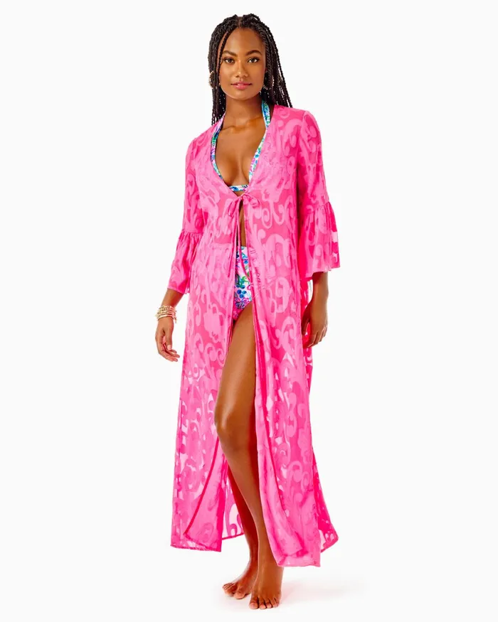 Swim Women Lilly Pulitzer Isle Lattice OnePiece Swimsuit Mandevilla Baby Paradise Petals