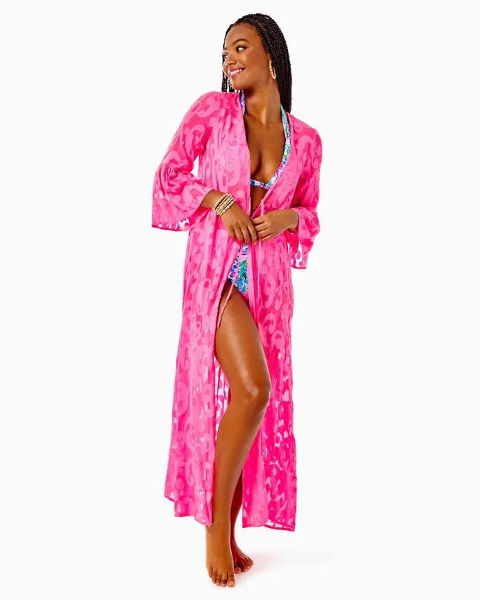 Swim Women Lilly Pulitzer Isle Lattice OnePiece Swimsuit Mandevilla Baby Paradise Petals