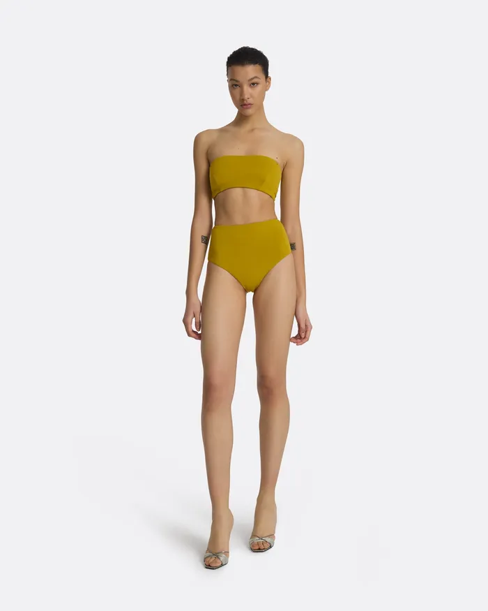 Swimwear Safiyaa Women Mayrana Chartreuse Bikini Top Chartreuse