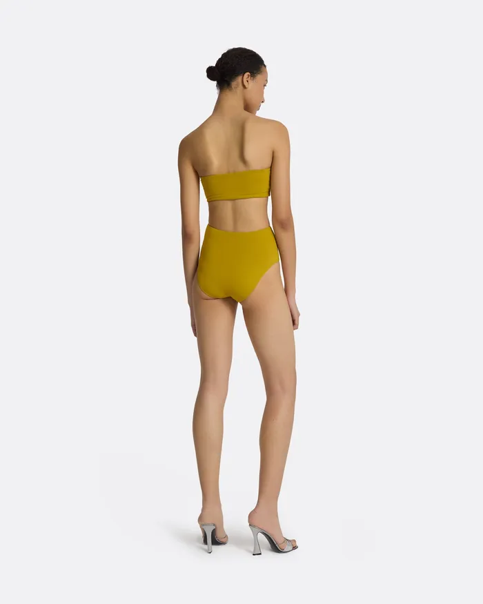 Swimwear Safiyaa Women Mayrana Chartreuse Bikini Top Chartreuse