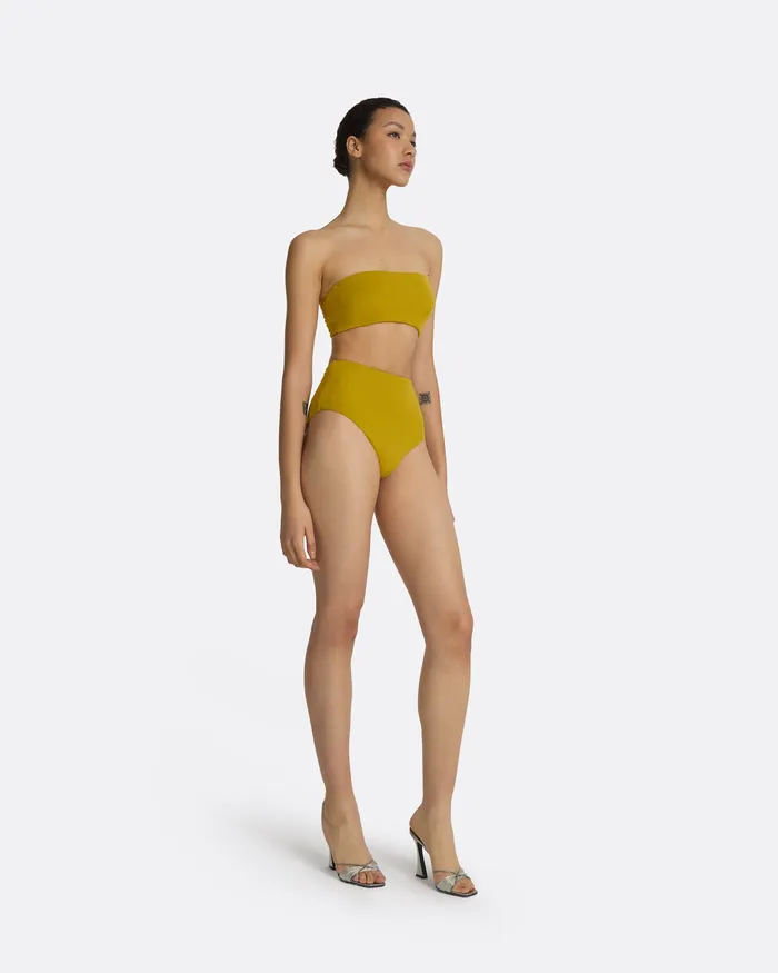 Swimwear Safiyaa Women Mayrana Chartreuse Bikini Top Chartreuse