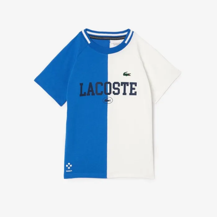 TShirts and Tops Kids Lacoste Kids039 Lacoste Sport X Daniil Medvedev Jersey TShirt Blue White Iqu TShirts and Tops Kids Lacoste Kids039 Lacoste Sport X Daniil Medvedev Jersey TShirt Blue White Iqu