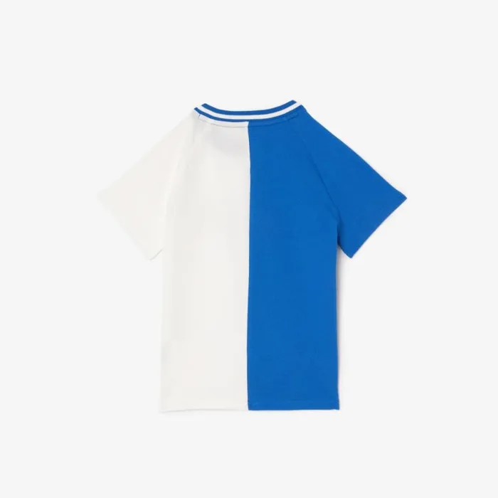 TShirts and Tops Kids Lacoste Kids039 Lacoste Sport X Daniil Medvedev Jersey TShirt Blue White Iqu