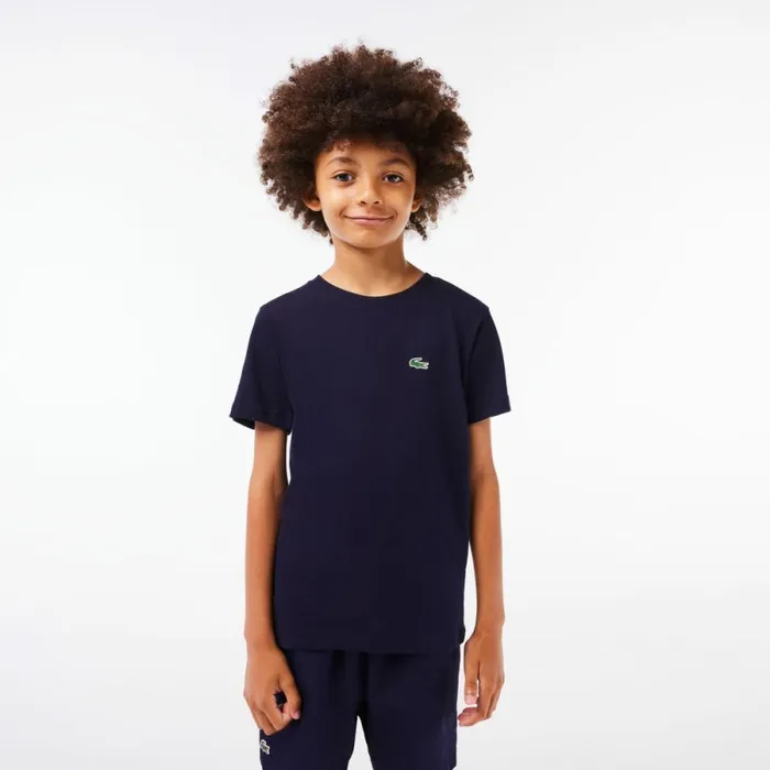 TShirts and Tops Kids Lacoste Kids039 SPORT Breathable Cotton Blend TShirt Navy Blue 166 TShirts and Tops Kids Lacoste Kids039 SPORT Breathable Cotton Blend TShirt Navy Blue 166