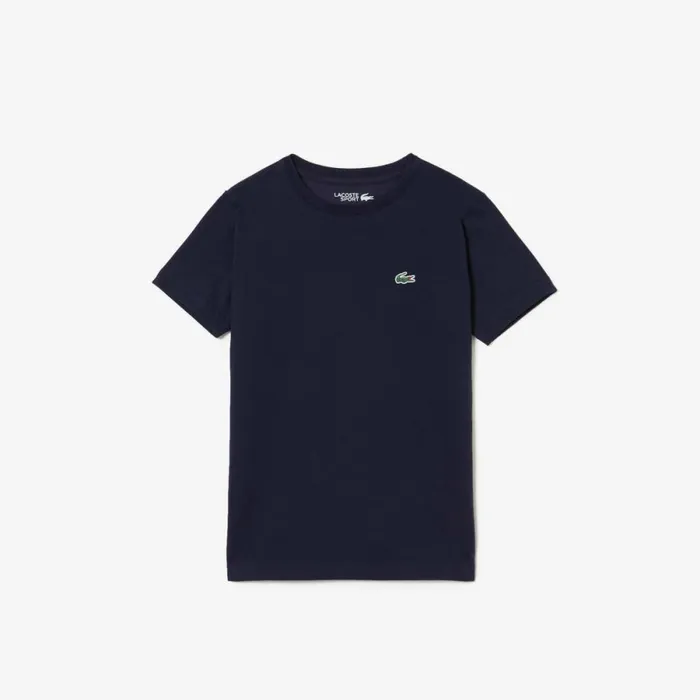 TShirts and Tops Kids Lacoste Kids039 SPORT Breathable Cotton Blend TShirt Navy Blue 166