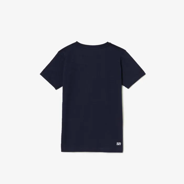TShirts and Tops Kids Lacoste Kids039 SPORT Breathable Cotton Blend TShirt Navy Blue 166