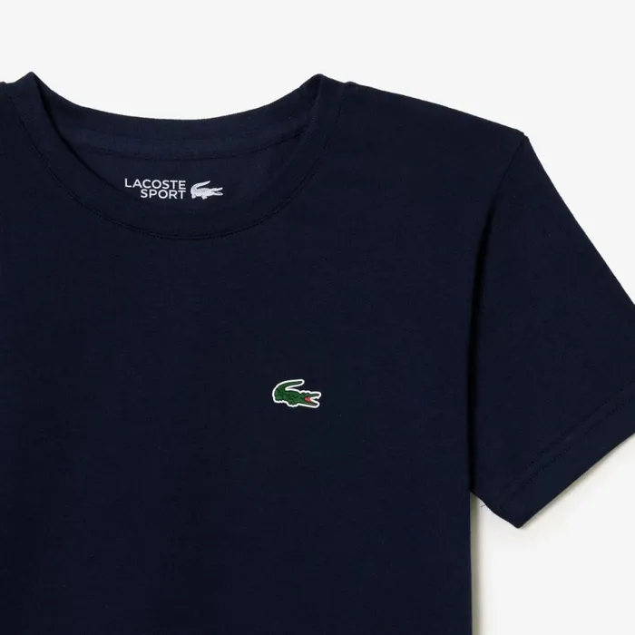 TShirts and Tops Kids Lacoste Kids039 SPORT Breathable Cotton Blend TShirt Navy Blue 166