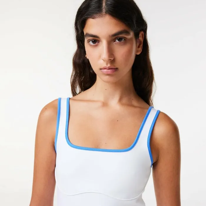 TShirts and Tops Women Lacoste Lacoste X EleVen By Venus Technical Tank White 001