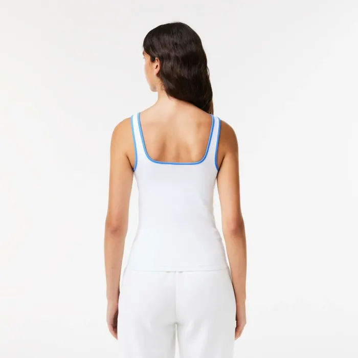 TShirts and Tops Women Lacoste Lacoste X EleVen By Venus Technical Tank White 001