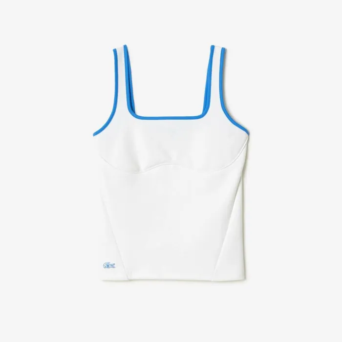 TShirts and Tops Women Lacoste Lacoste X EleVen By Venus Technical Tank White 001