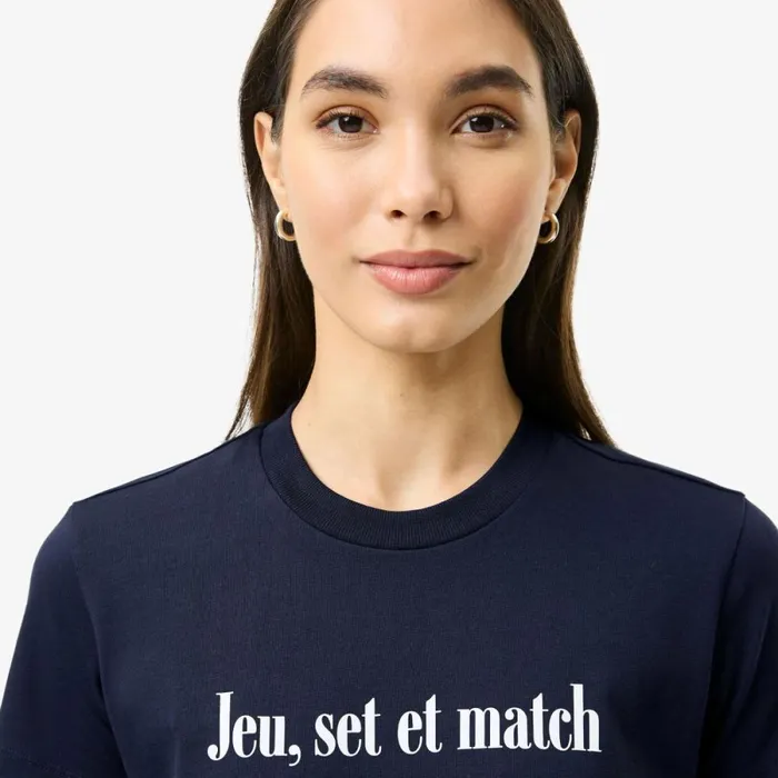 TShirts and Tops Women Lacoste Women039s Lacoste X Bandier Jersey TShirt Navy Blue White El5 TShirts and Tops Women Lacoste Women039s Lacoste X Bandier Jersey TShirt Navy Blue White El5