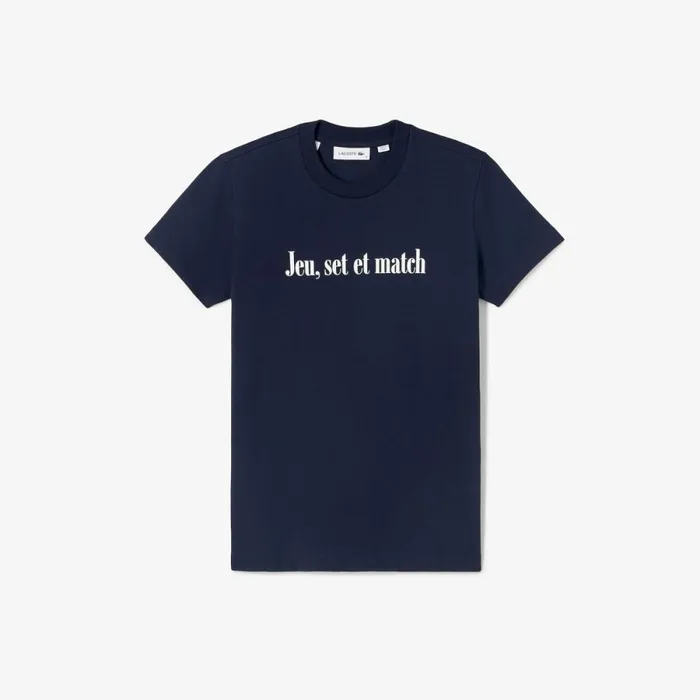 TShirts and Tops Women Lacoste Women039s Lacoste X Bandier Jersey TShirt Navy Blue White El5 TShirts and Tops Women Lacoste Women039s Lacoste X Bandier Jersey TShirt Navy Blue White El5