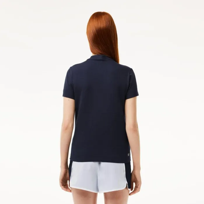 TShirts and Tops Women Lacoste Women039s Organic Cotton UltraDry Jersey TShirt Navy Blue 166