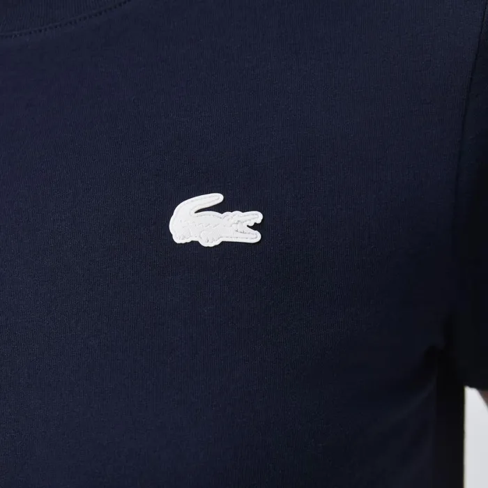 TShirts and Tops Women Lacoste Women039s Organic Cotton UltraDry Jersey TShirt Navy Blue 166