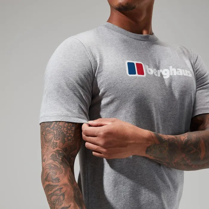 TShirts Men Berghaus Big Classic Logo Tee Dark Grey