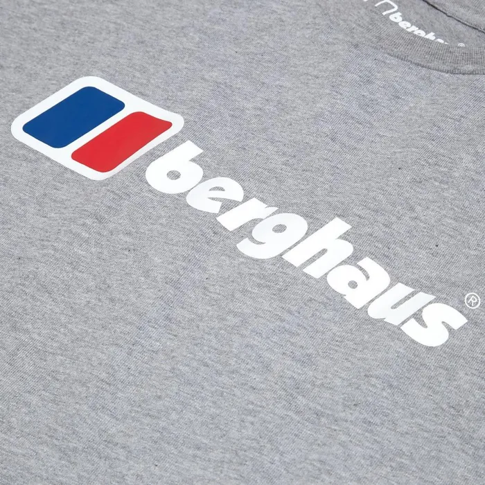 TShirts Men Berghaus Big Classic Logo Tee Dark Grey