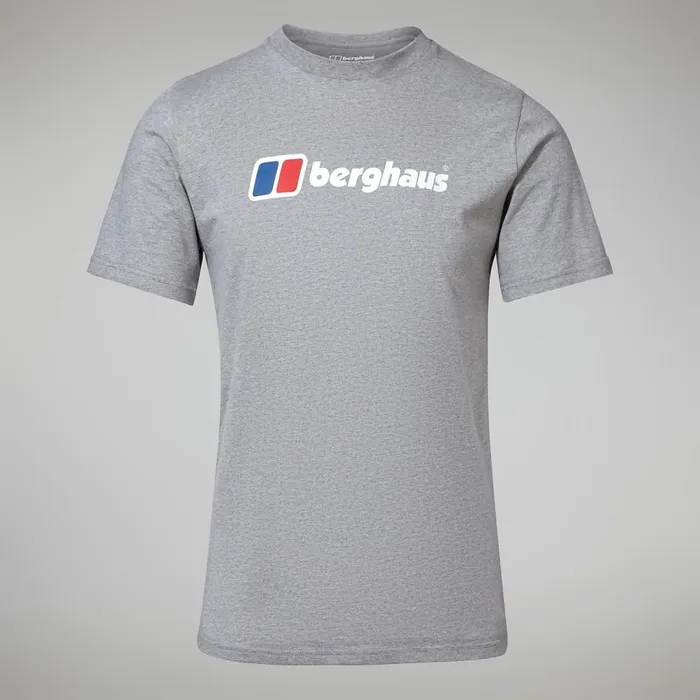 TShirts Men Berghaus Big Classic Logo Tee Dark Grey