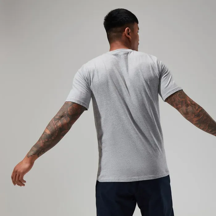 TShirts Men Berghaus Big Classic Logo Tee Dark Grey