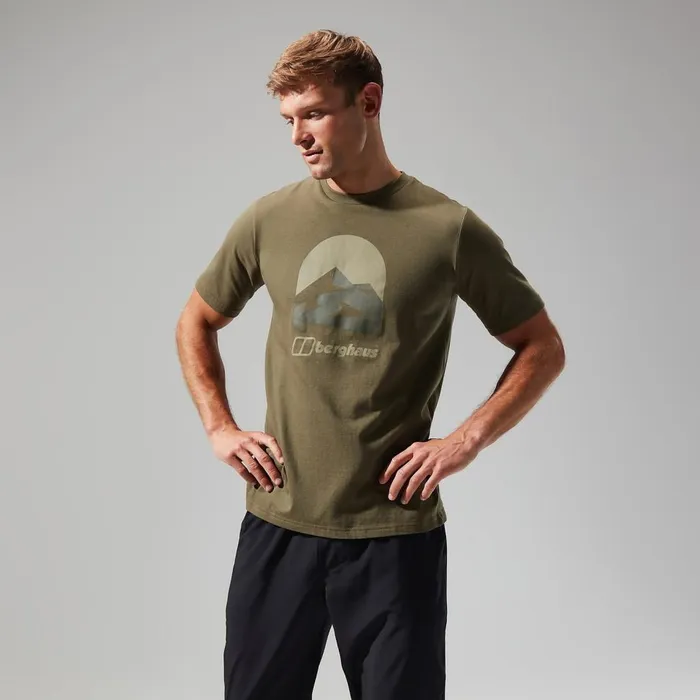 TShirts Men Berghaus Edale MTN Short Sleeve Tee Dark Green