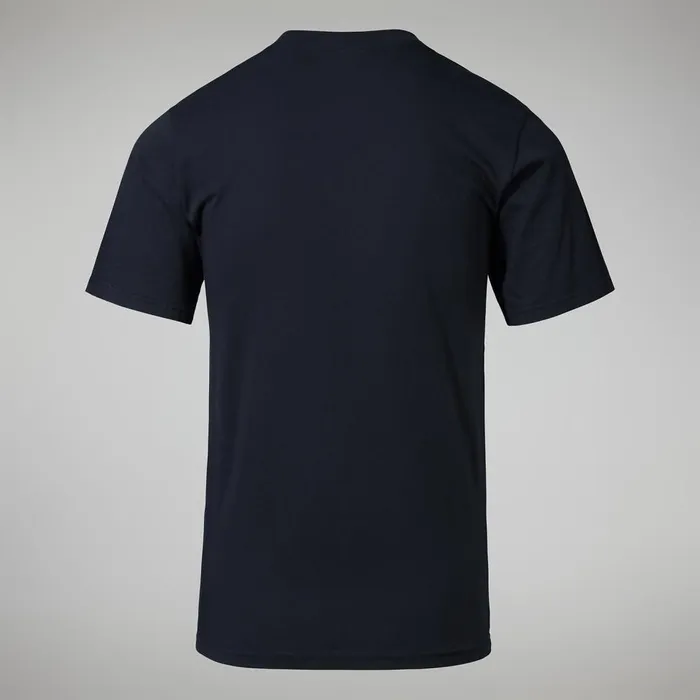 TShirts Men Berghaus Organic Big Classic Logo Tee Black