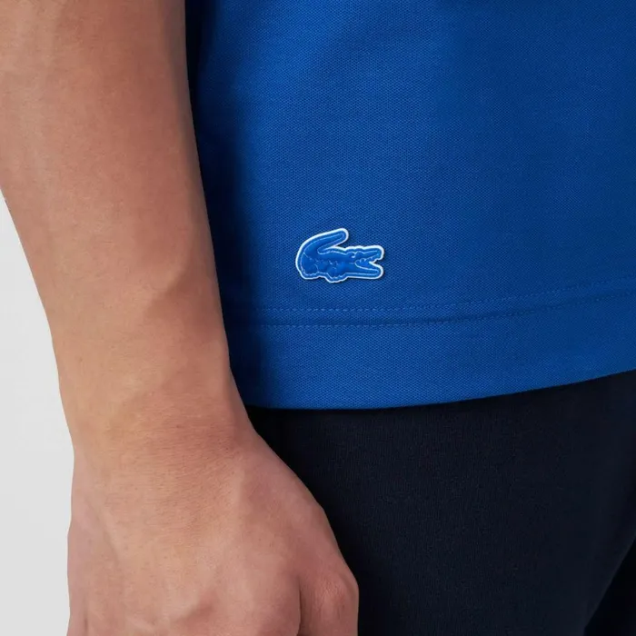 TShirts Men Lacoste Men039s Regular Fit Branded Piqu TShirt Blue K1q