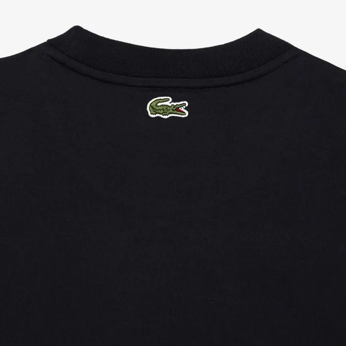 TShirts Men Lacoste Men039s Relaxed Fit Quilted Badge Jersey TShirt Abysm Blue Hde