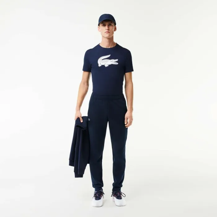 TShirts Men Lacoste Men039s Sport 3D Print Croc Jersey TShirt Navy Blue White 525