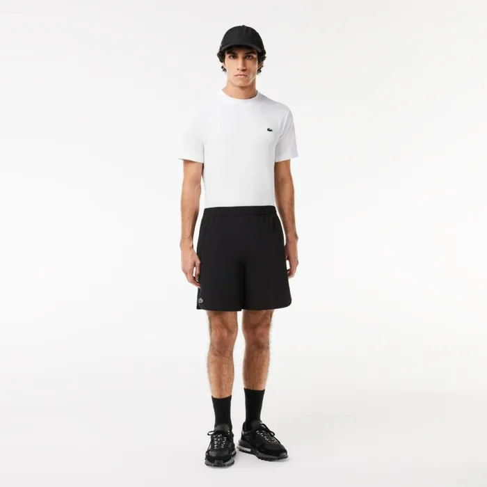 TShirts Men Lacoste Mens Sport Slim Fit Stretch Jersey TShirt White 001