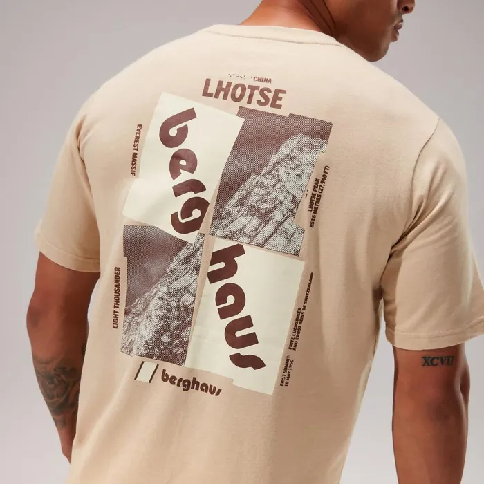 TShirts MenWomen Berghaus Lhotse Zine TShirt 8211 Natural