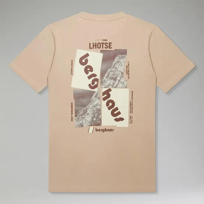 TShirts MenWomen Berghaus Lhotse Zine TShirt 8211 Natural