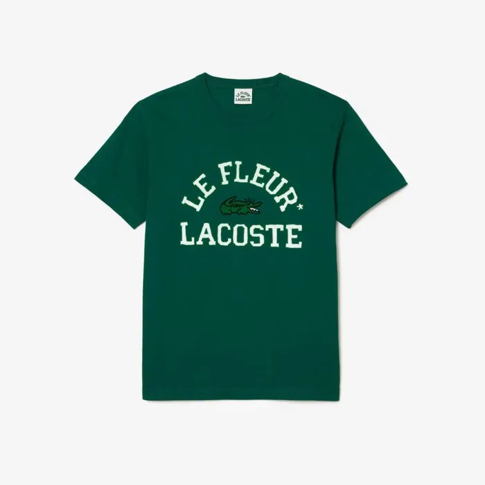 TShirts MenWomen Lacoste Lacoste X Le FLEUR Jersey Tshirt Green 3m2