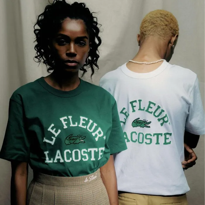 TShirts MenWomen Lacoste Lacoste X Le FLEUR Jersey Tshirt Green 3m2