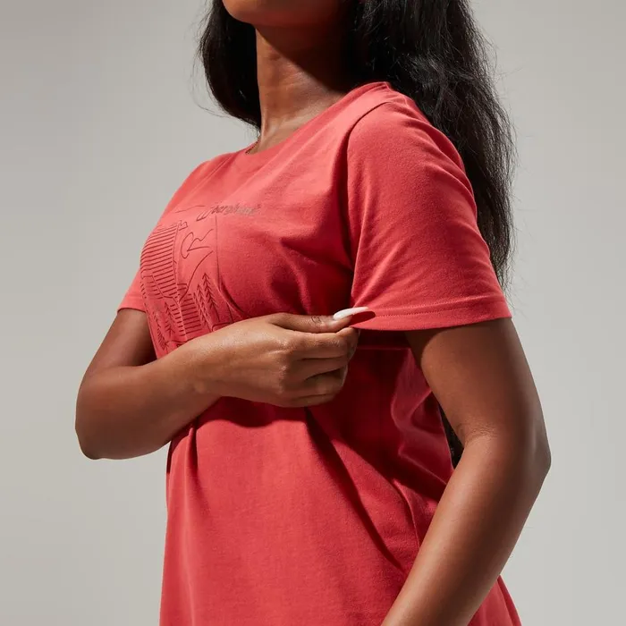 TShirts Women Berghaus Linear Landscape Super Stretch Tee Red TShirts Women Berghaus Linear Landscape Super Stretch Tee Red