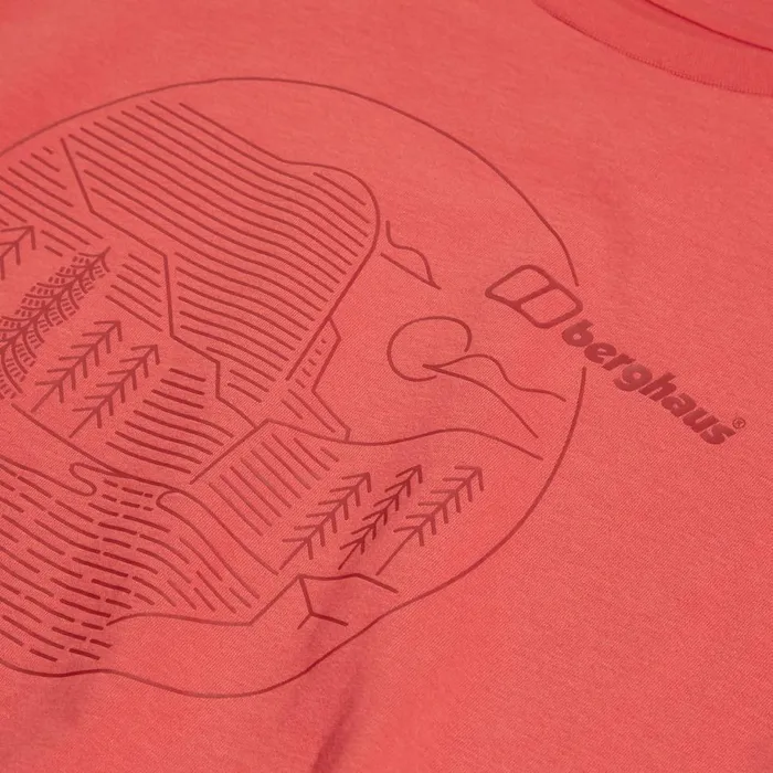 TShirts Women Berghaus Linear Landscape Super Stretch Tee Red TShirts Women Berghaus Linear Landscape Super Stretch Tee Red