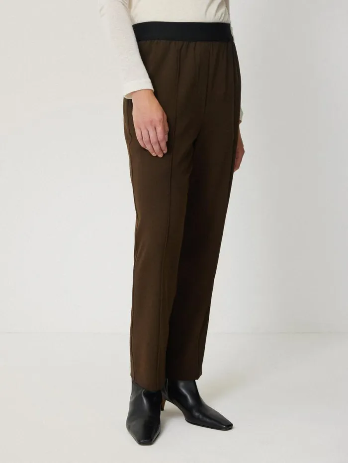 Tailored Smart Jogger Khaki Women Jigsaw Trousers