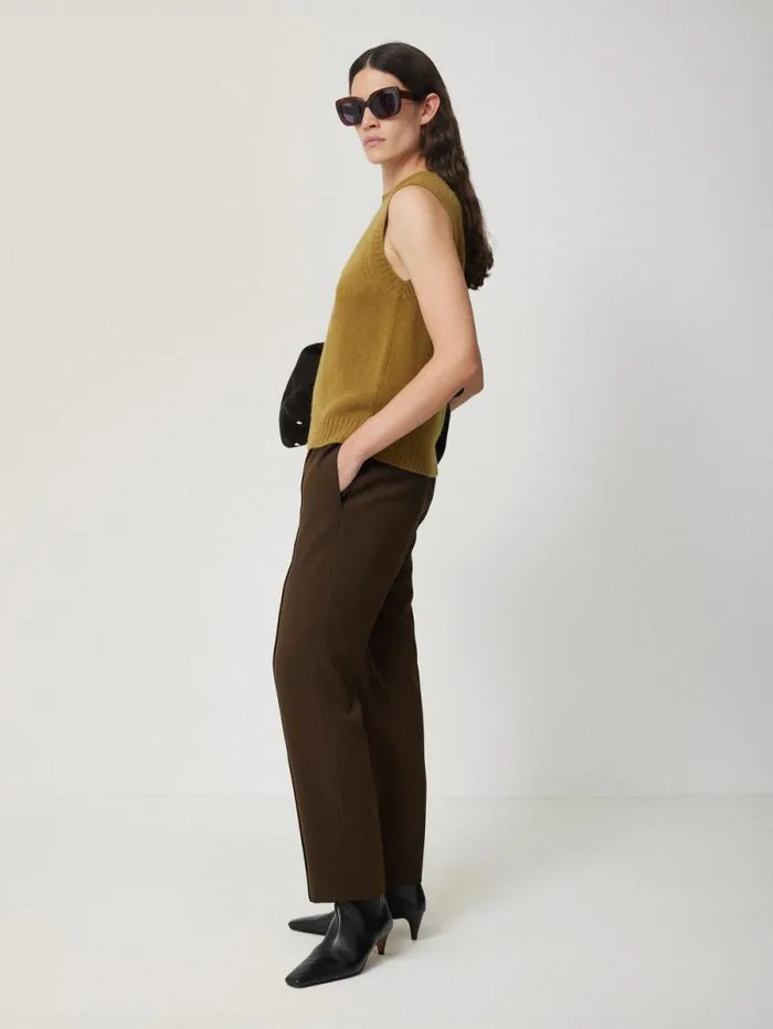 Tailored Smart Jogger Khaki Women Jigsaw Trousers
