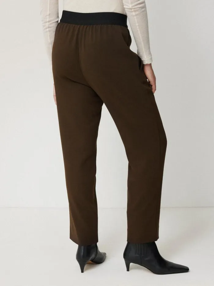 Tailored Smart Jogger Khaki Women Jigsaw Trousers