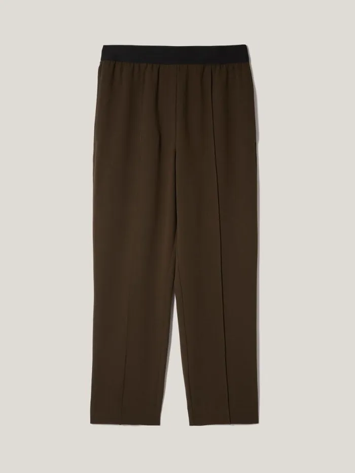 Tailored Smart Jogger Khaki Women Jigsaw Trousers