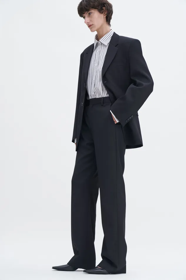Tailoring filippak Women High Waist Bootcut Trousers Black Tailoring filippak Women High Waist Bootcut Trousers Black