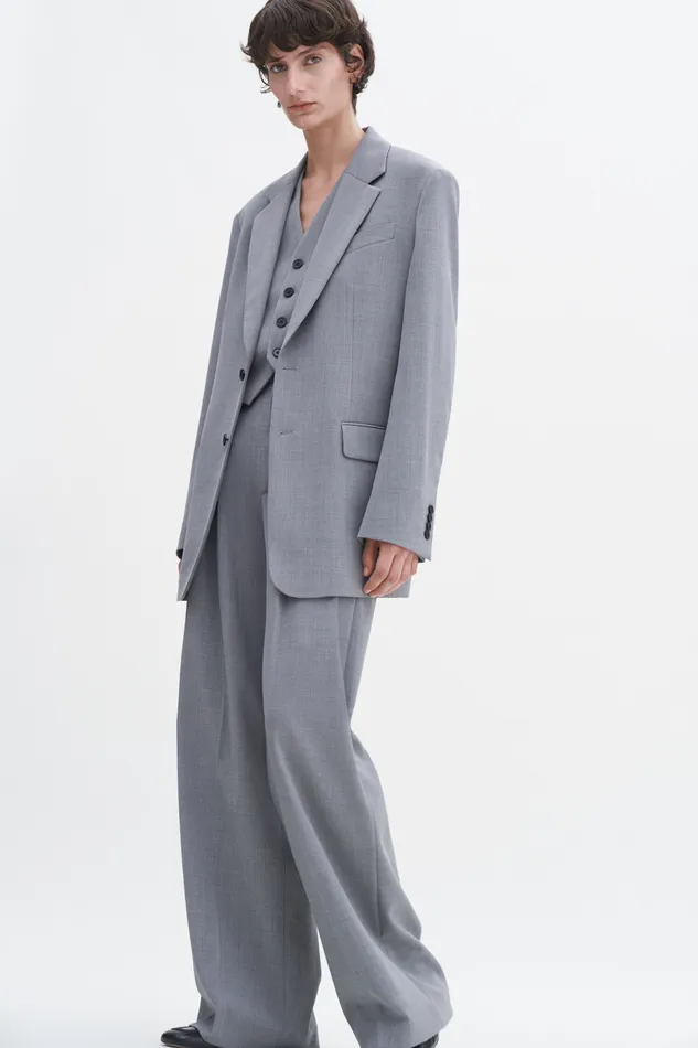 Tailoring Women Davina Blazer Grey Melange filippak Tailoring Women Davina Blazer Grey Melange filippak