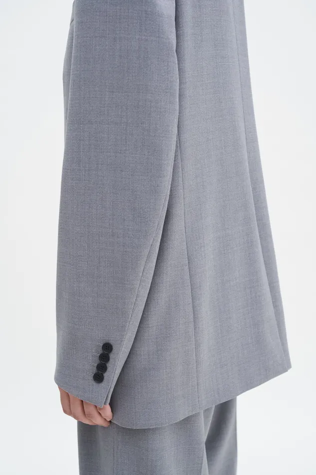 Tailoring Women Davina Blazer Grey Melange filippak Tailoring Women Davina Blazer Grey Melange filippak